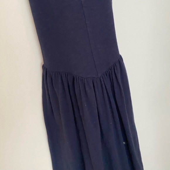 Women’s navy blue cotton summer dress - Picture 6 of 7